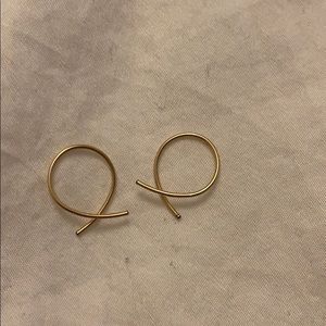 Gold colored earrings